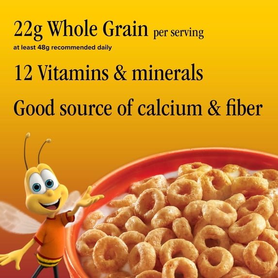 Honey Nut Cheerios, Heart Healthy Gluten Free Breakfast Cereal, 10.8 oz