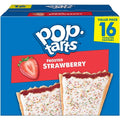Pop-Tarts Toaster Pastries, Breakfast Foods, Kids Snacks, Value Pack, Frosted Strawberry (16 Pop-Tarts)